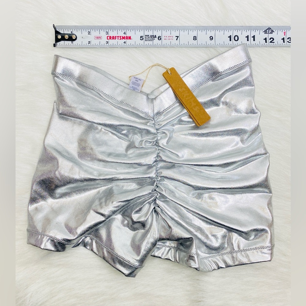 Skims Metallic V Waist Swim bottom Size XXS - NWT - Picture 3 of 5